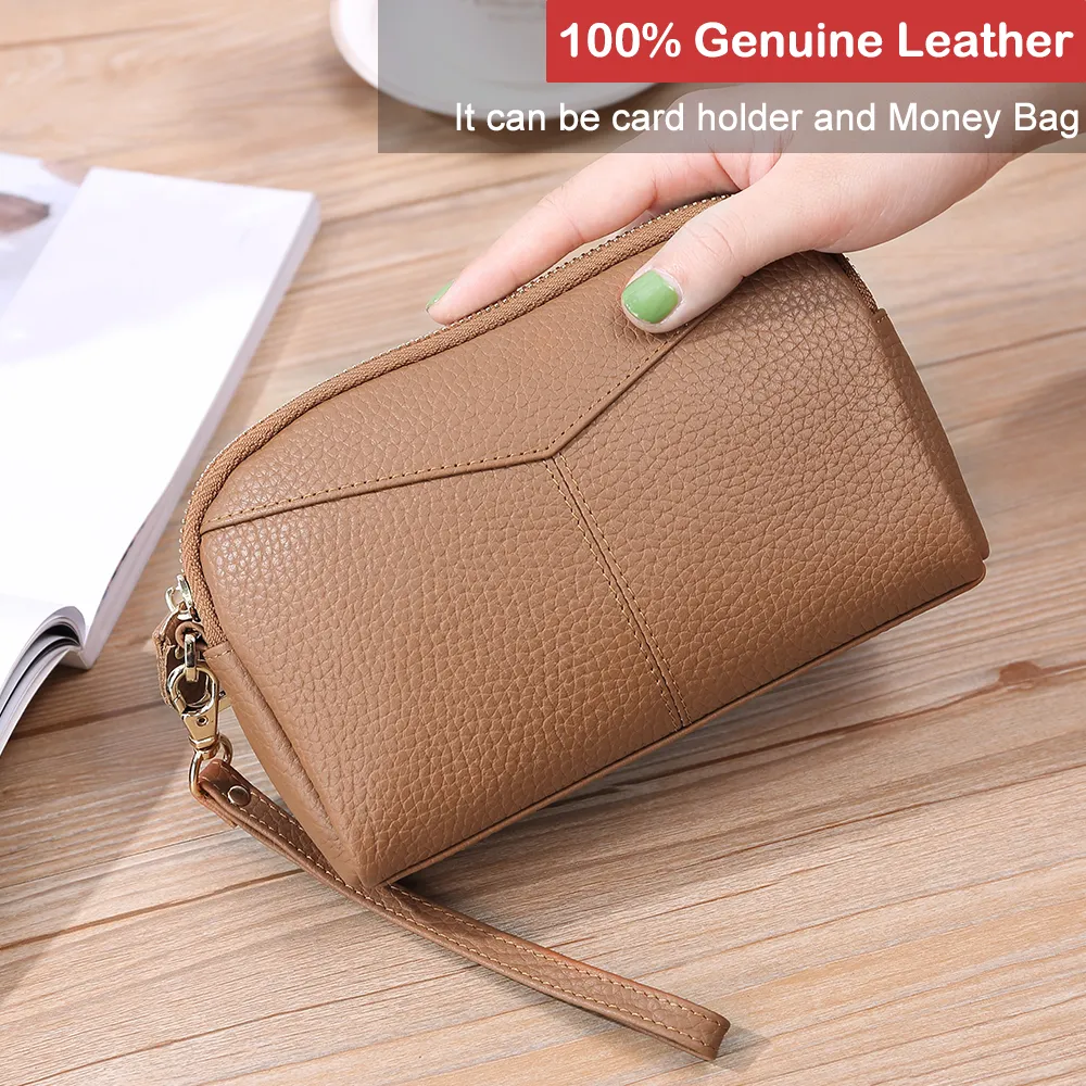 2020 mode Frauen Geldbörsen Lange Geldbörse Weiblichen handtasche Leder Brieftaschen Große Kapazität Damen Geldbörsen Telefon Clutch Tasche