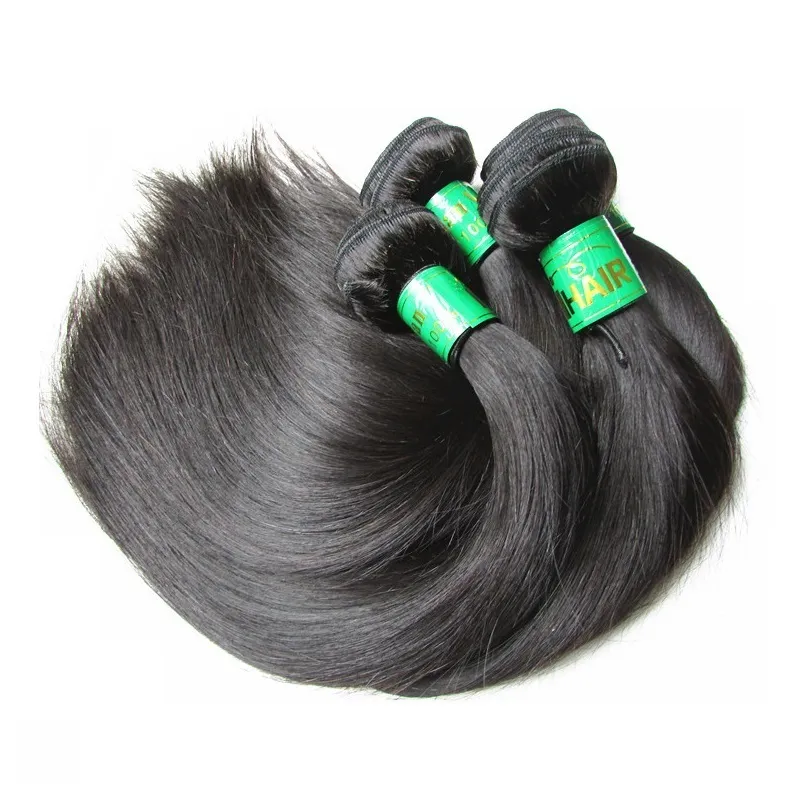 10a Indian Remy Human Hair Bundles 4pcs 400 Gram mycket obearbetat jungfru hår perruques de cheveux humains cabelos naturlig svart brun färg