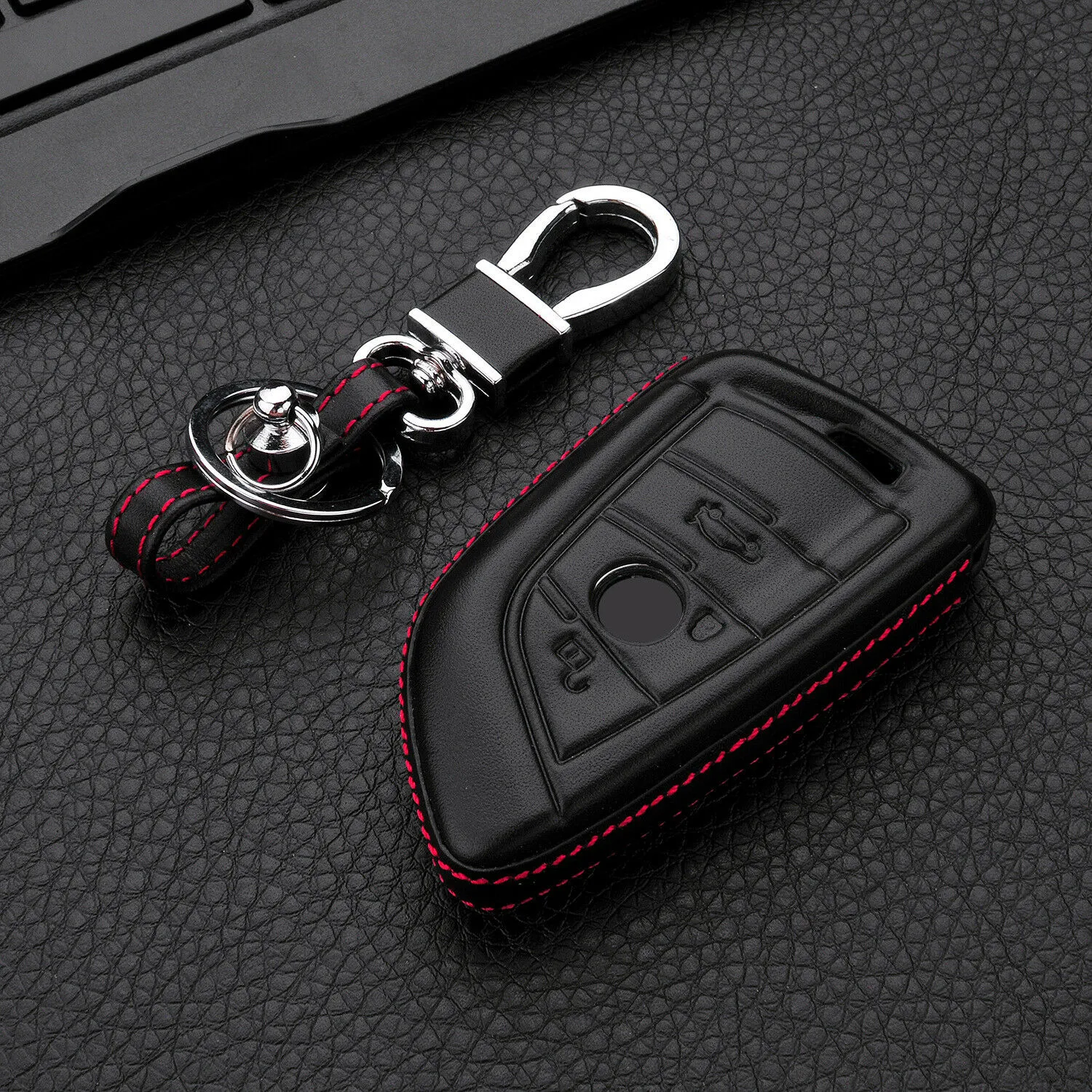 Holder Leather Remote Fob Bag Car Key Cover Case For BMW X1 X3 X4 X5242g