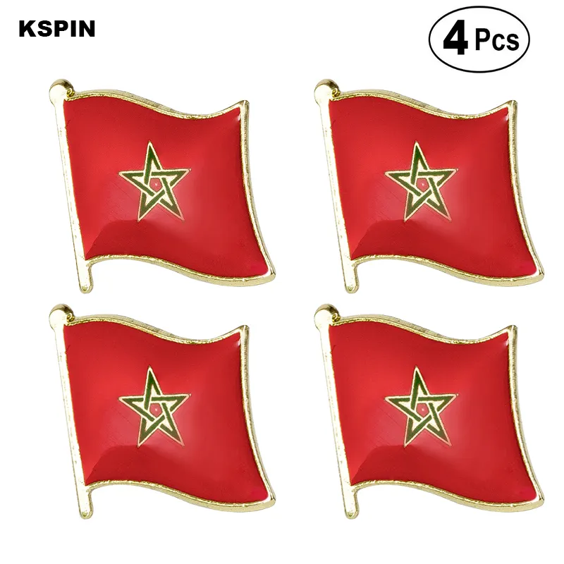 Morocco Flag Pin Lapel Pin Badge Broszka Ikony 4 pc