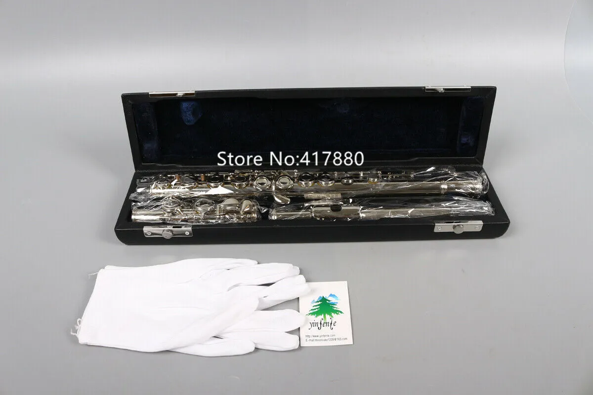 Alta Qualidade C Tune Flute 16 buracos Gold Brass chave Som Profissão E Powerful com caso frete grátis