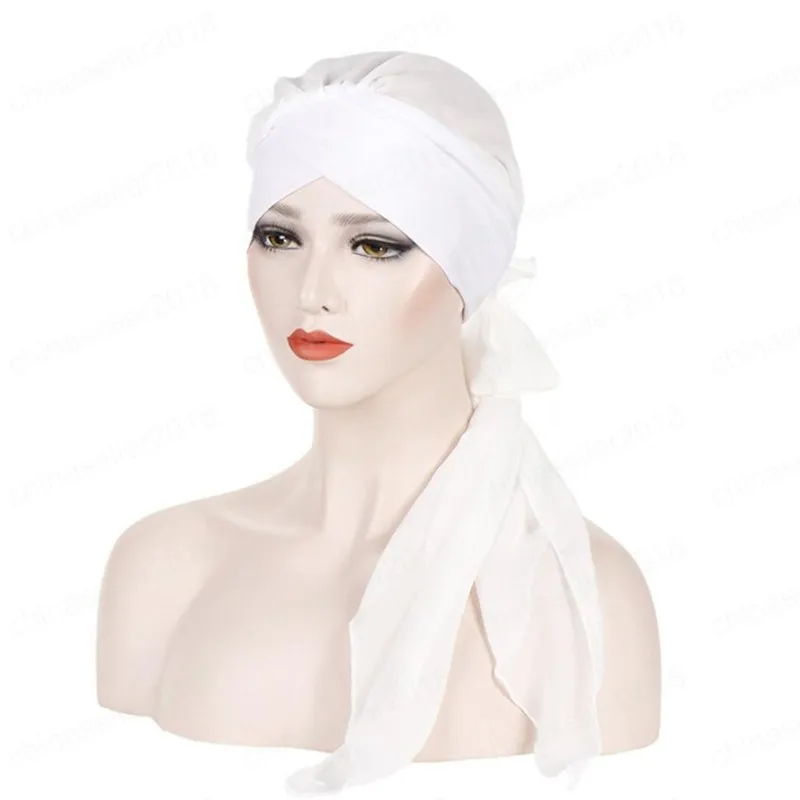 JAWSEU Gorro Turbante De Quimioterapia Para Mujer, Pañuelo Preatado Para La Cabeza, Hijab, Tubo De Hijab
