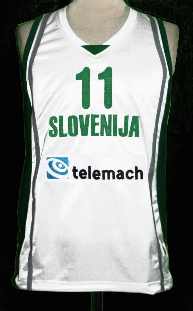 Goran Dragic Slovenya Basketbol Forması Slovenja Dik Dikmek Yeni Herhangi Boyutu Tüm Dikişli Ücretsiz Kargo Yüksek Kalite
