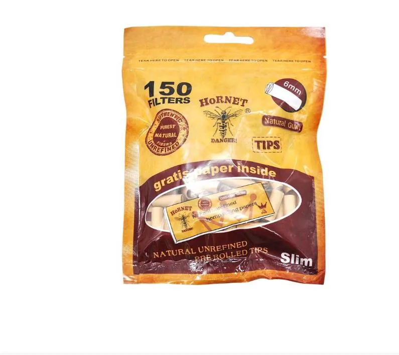 Disposable Brown filter with diameter of 6 mm, 150 pieces of handmade cigarette holder in a bag