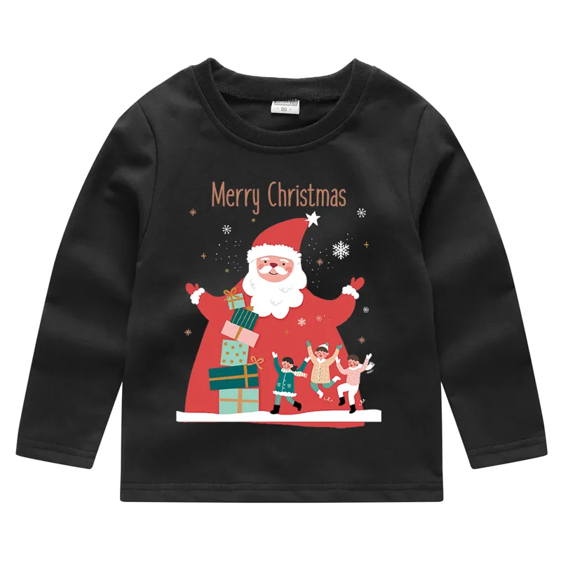 Christmas Children Hoodies Kids Boys Girls Sweatshirts Sequin