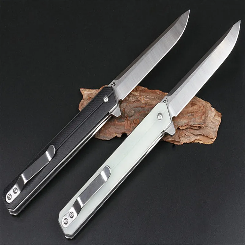 Recommend Commander bearing quick opening folding knife (G10) 5cr13 (CNC grinding process of blade) Tactical Folding Outdoor Camping tool