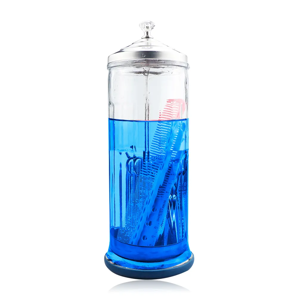 Large Capacity Disinfection Bottle Disinfecting Jar Two Size Design Available Bottle Variety Of Barber Supplies Disinfection Bottle