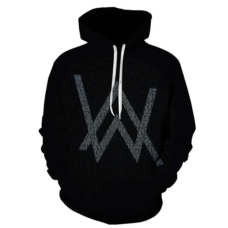 Moda Hombres Mujeres Alan Walker Sudadera Con Capucha Caliente