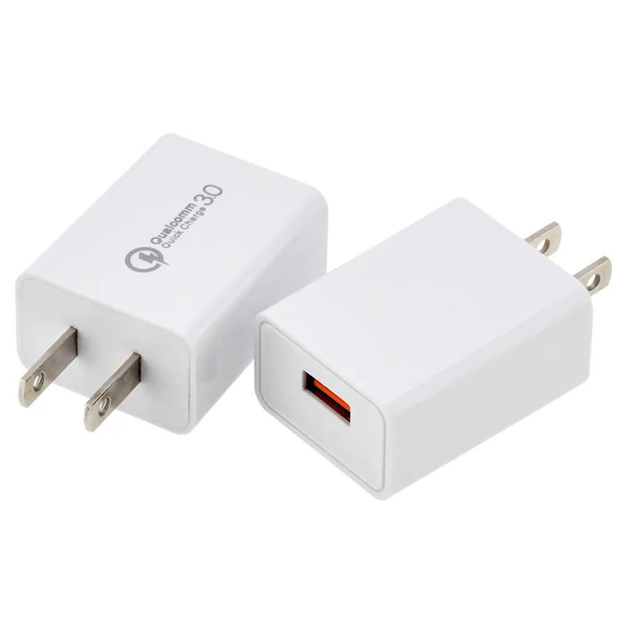 18W Quick Charger 3.0 USB Charger US Plug QC3.0 Fast Wall Chargers Thuis Muur Adapter Voor Samsung Huawei smartphones