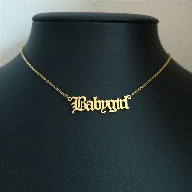 Amazon.com: Gold lowercase Personalized Name Necklace : Handmade Products