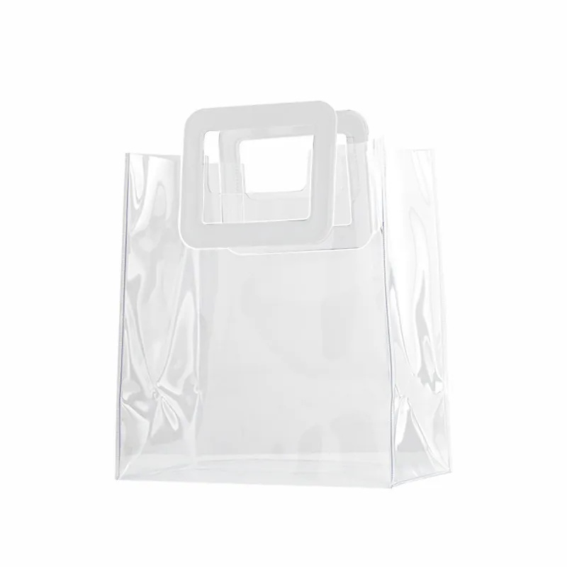 Dickly Sac Fourre-Tout Transparent PVC Plage - Sac à Bandoulière Femme Grande Capacité, Bleu