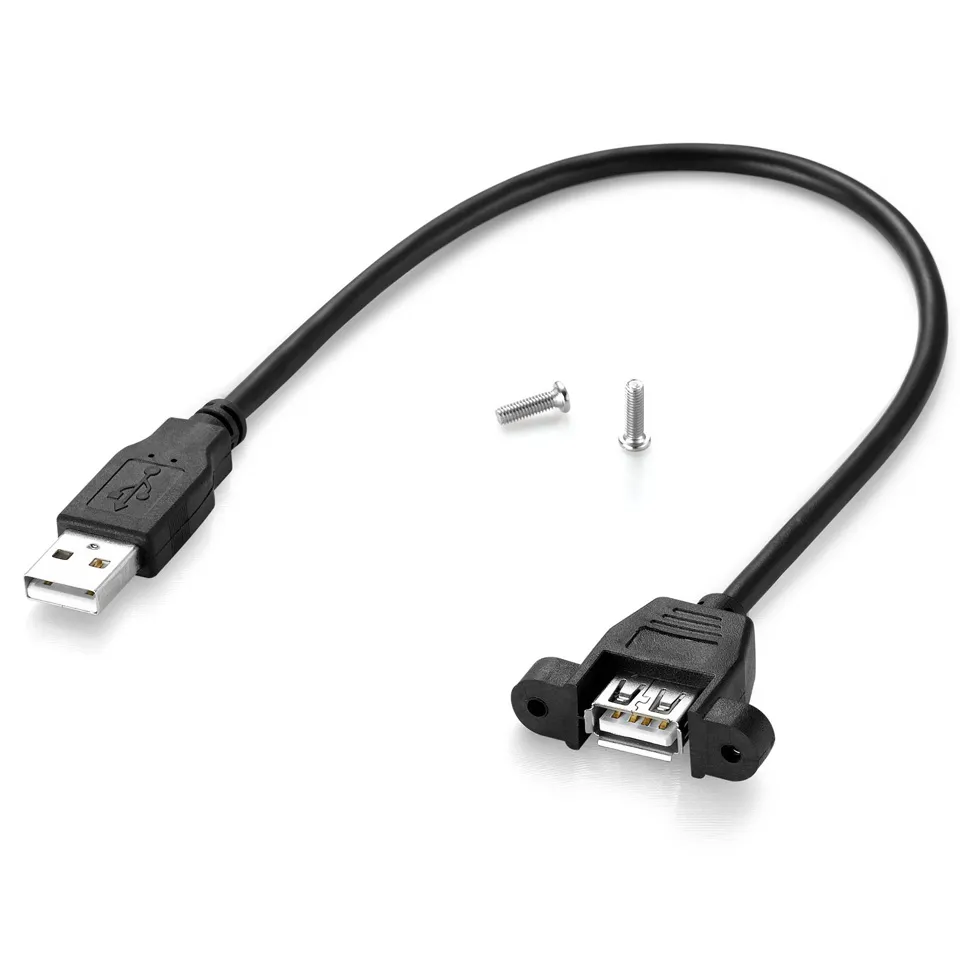Cavo Sata Usb Cavo Prolunga Dual USB 3.0 Maschio-Femmina - 50cm, Con Fori Per Montaggio A Pannello Prolunga Usb C Maschio Femmina - Foto 9