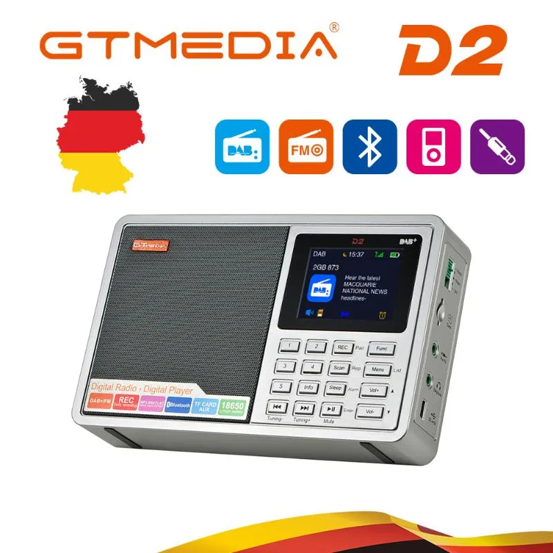 GTmedia D2 Mini DAB Digital Radio Receiver Bluetooth FM Stereo Receiver