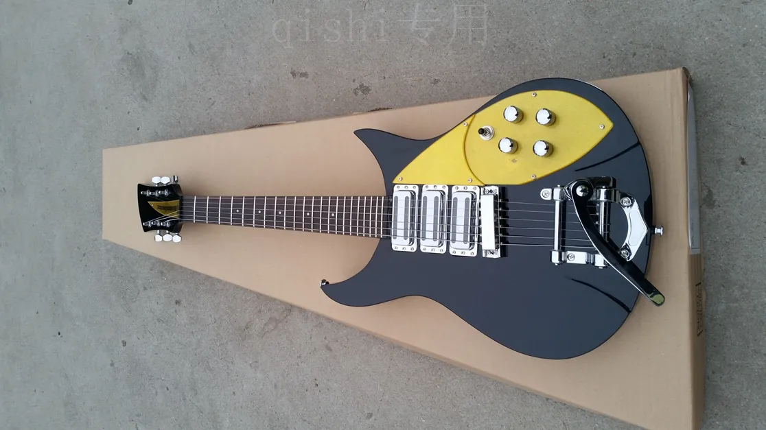 (325) 전기 기타 지판 니스 짧은 목 코드 간격 527mm, 전기 guitarra, 일렉트릭 기타, 아름다운 일렉트릭 기타를 가지고