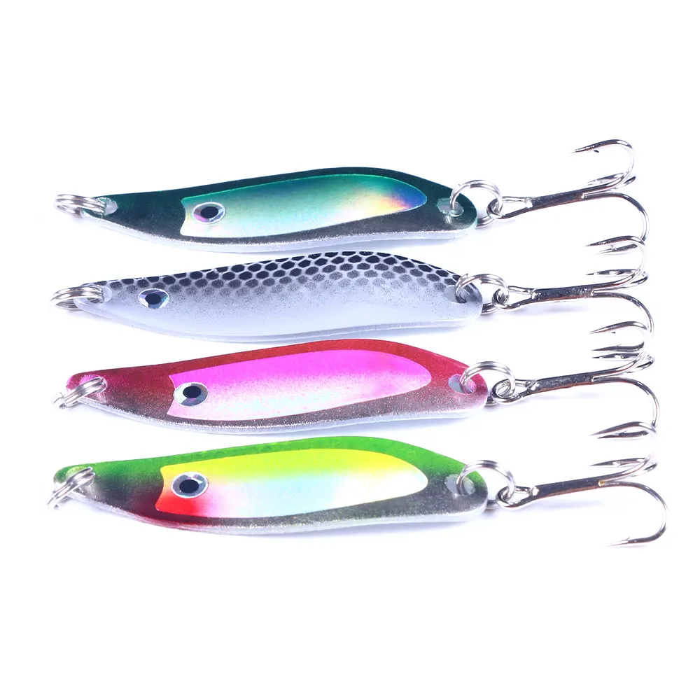 6.5g 5cm spinner and spoon silver/Spinner Hard Bait/Spoons/ Fishing Lure fly fishing gear sea 120pcs