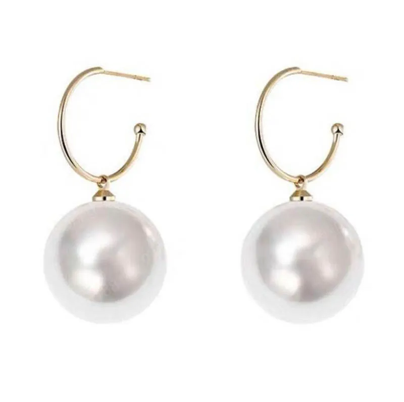Orecchini di moda simulati Orecchini di perle di gioielli di perle per gioielli da donna Orecchini di gioielli di perle grandi di peronalità carina