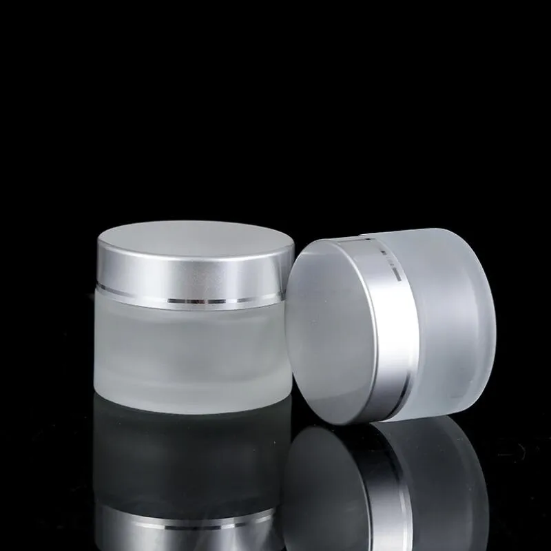 300pcs 15ml 15g portátil de vidro cosméticos Esvaziar Creme Jars Frascos da composição da sombra Creme Lip Balm Container Pots LX3167