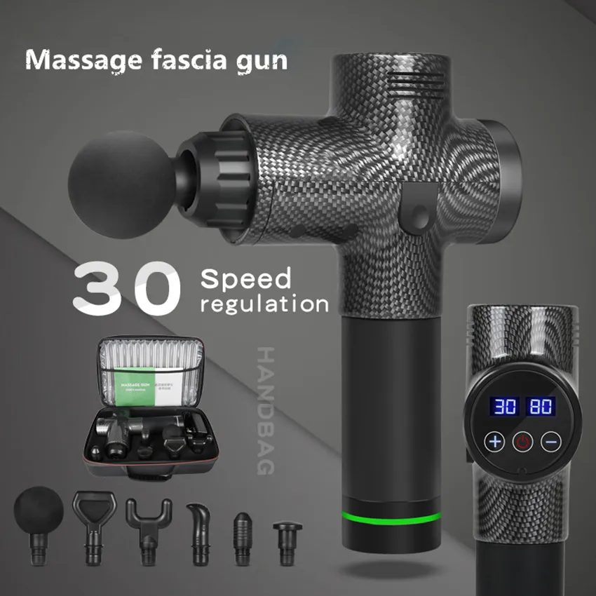 Massagem armas pistola de masaje relaxamento muscular massageador elétrico arma fascial vibrador moldando a dor alívio do pé corpo massageador