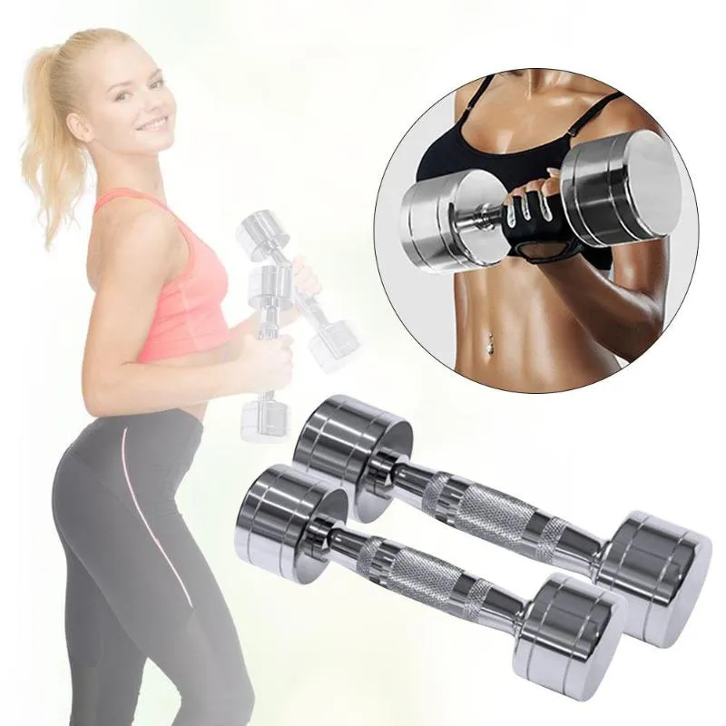 الدمبل 1 / 2kg electroplate اللياقة البدنية الدمبل الوزن dumbells القضبان الكهربائي رياضة الحديد مجموعة boxe الرجال بناء الجسم