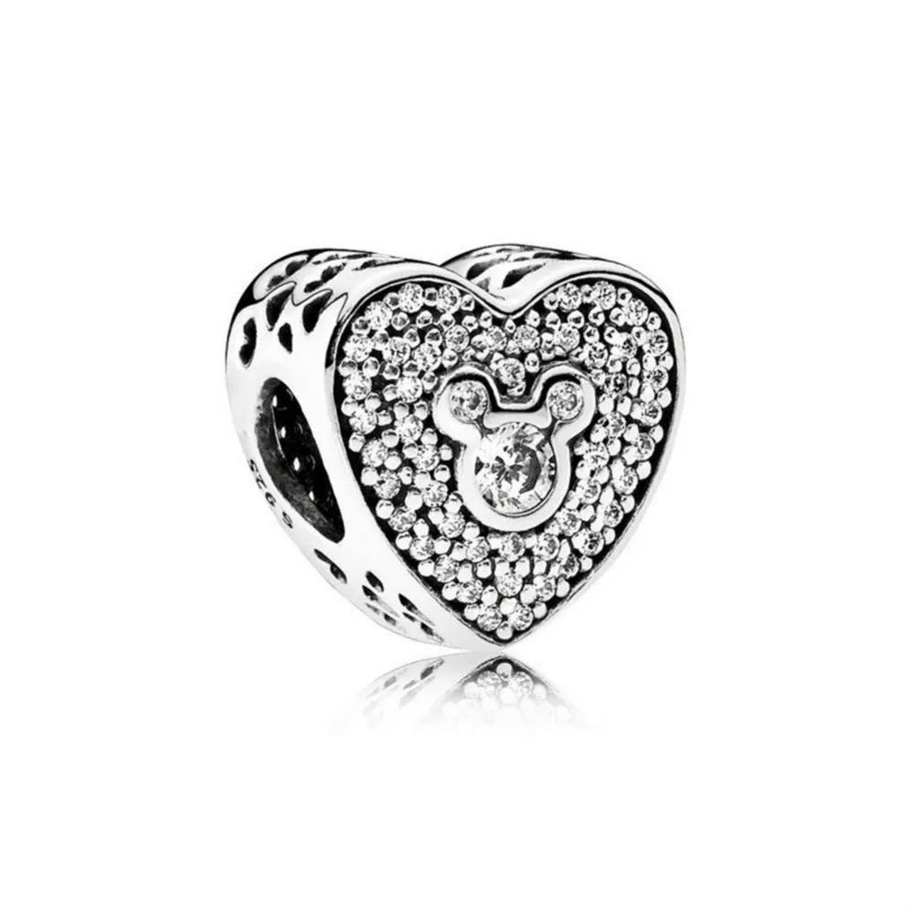 NUOVO 100% argento sterling 925 1:1 autentico 792049CZ fascino scintillante braccialetto cuore gioielli originali da donna