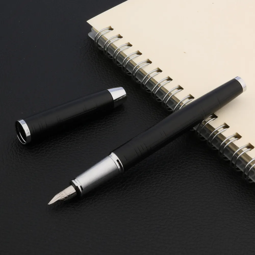 Wholesale Luxurious Silver Metal Black Ink Fountain Pen Parker IM