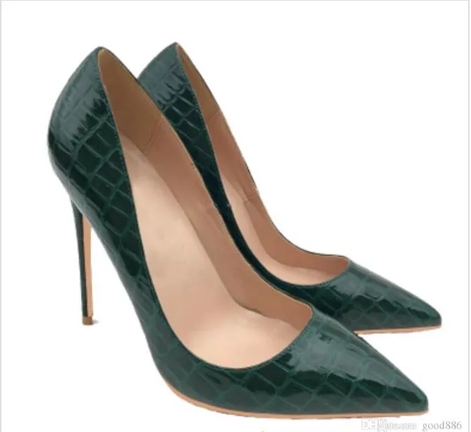 Zapatos de piel top de cocodrilo mujer