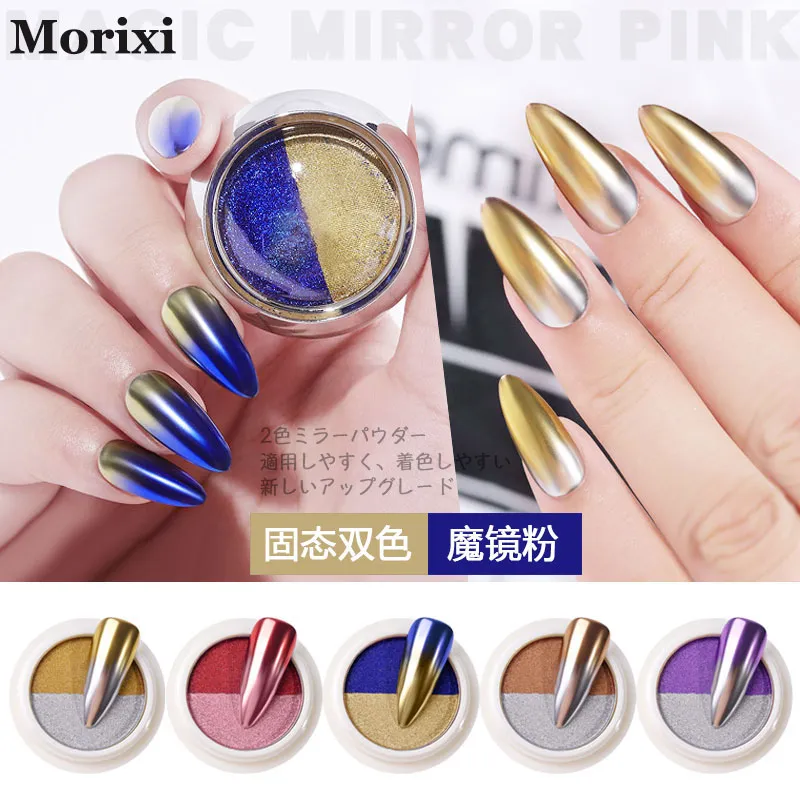 Amazoncom 1 caja de espejo para arte de uñas con purpurina en polvo  holográfico metálico dorado plateado lentejuelas gel UV decoración de  pigmento cromado rojo  Belleza y Cuidado Personal