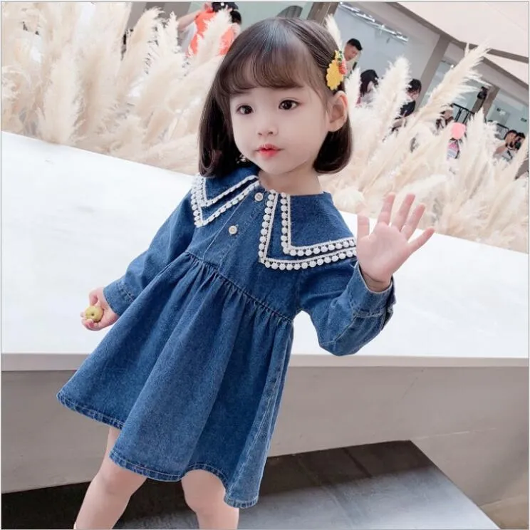 Buy Girls Half sleeves Denim Dress - Blue Online at Best Price | Mothercare  India