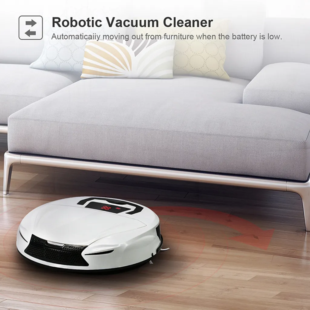 Cordless Intelligent Automatic Robotic Vacuum Cleaner Dust Sweeper EU Plug