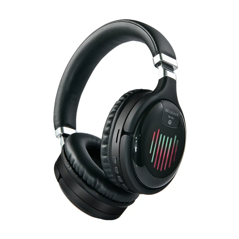 Headsets Echte kabellose Kopfhörer 3D-Stereo-Bluetooth-Headset Faltbarer Gaming-Kopfhörer mit Mikrofon FM TF-Karte Rauschunterdrückung