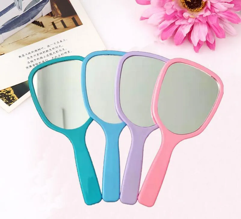 Travel Handheld Mirror, Cosmetic Hand Mirror with Handle Makeup Mirrors Cute Tool for Women Girls