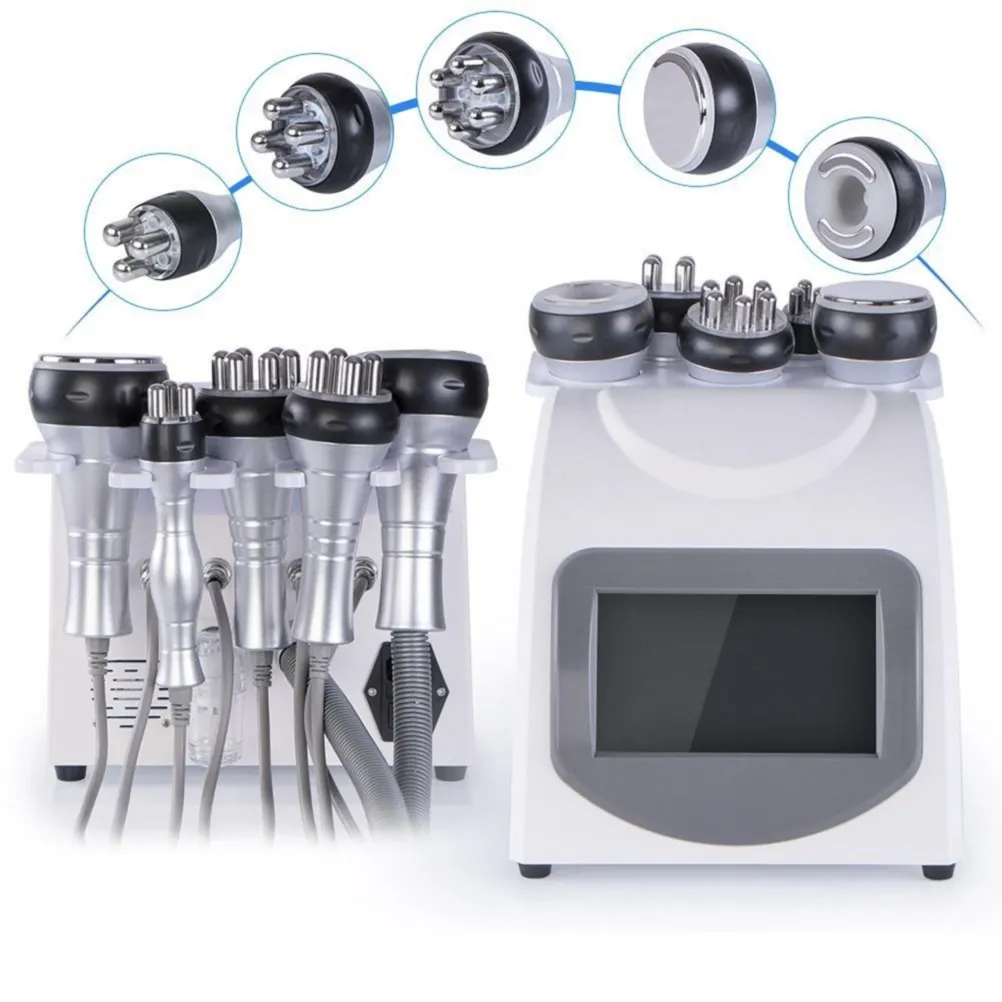 Hot Koop Radiofrequentie Bipolaire ultrasone Cavitatie 5in1 Cellulitis verwijderen Afslankmachine Vacuümgewicht Vetverlies Beauty Equipme