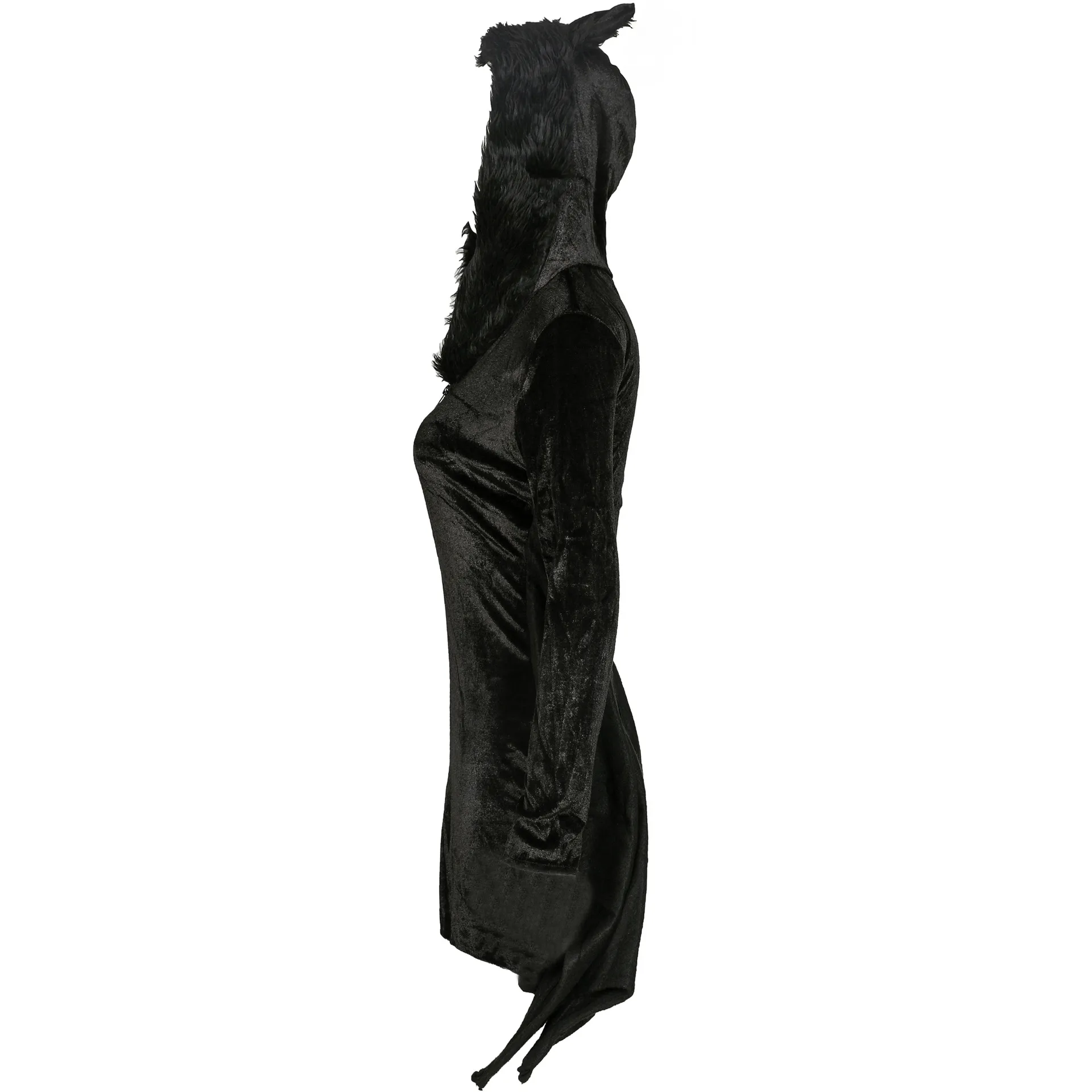 2020 New Arrival Halloween Bat for Role Playing As A Vampire Female with Zipper Witchery Dresses - European and American Style