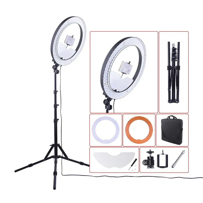 Neewer Upgraded 18-inch Outer Dimmable SMD LED Ring Light with 79-inch  Stand, Bluetooth Receiver, Rotatable Phone Holder for Smartphone/Camera  Make up  Video Shooting (US Plug, Bag Included) 