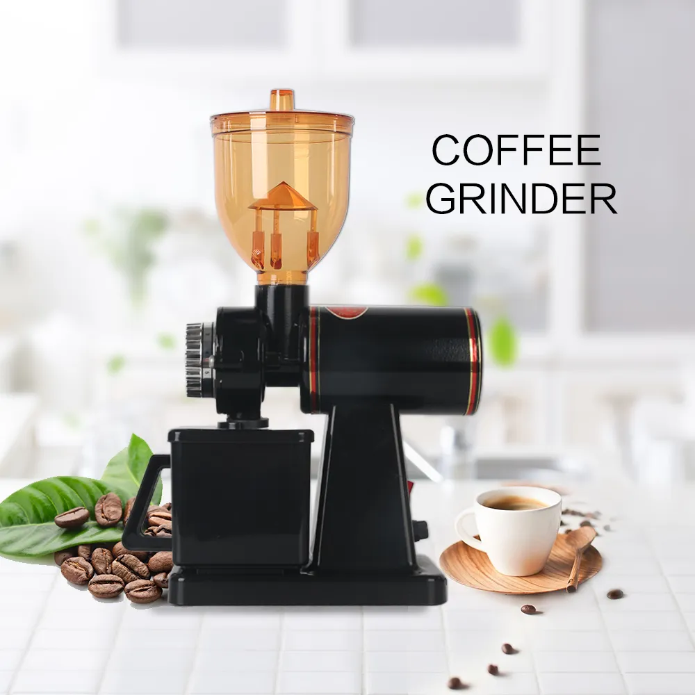 Small Electric Grinder Coffee Grinder Commercial 8-speed Adjustable Coffee  Grinder 220V/110V