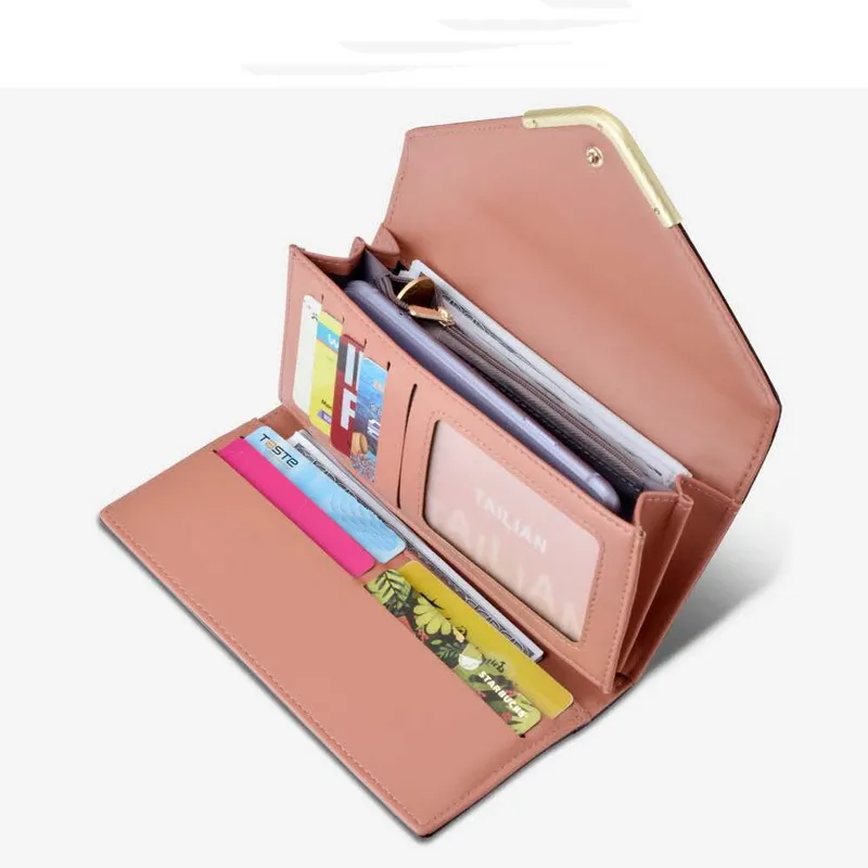 New long women designer zero wallets lady fashion casual clutchs female card purses no226