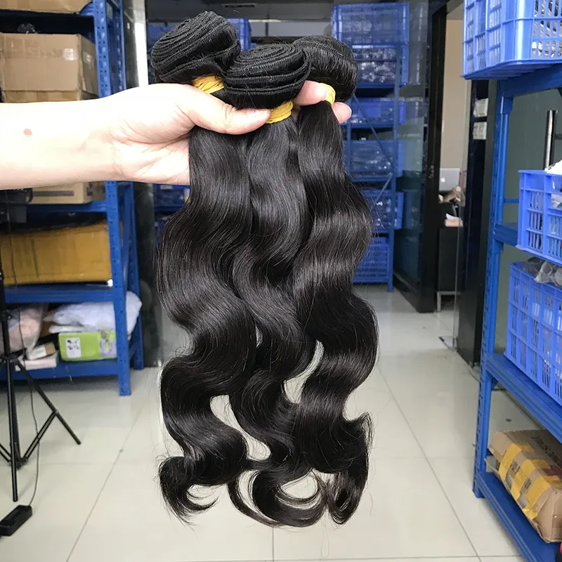 Virgin Hair Bundles Obehandlad högkvalitativ brasiliansk 3 buntar erbjudanden 10A Grade Body Wave Virgin Human Hair