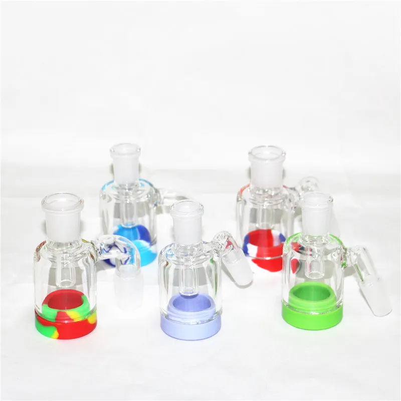 Hopahs Glass Bong Color Waters Bongs Downstem Perc Bubbler Ash Catcher Dabber Heady Rig Recycler Water Pipe med 14mm fog