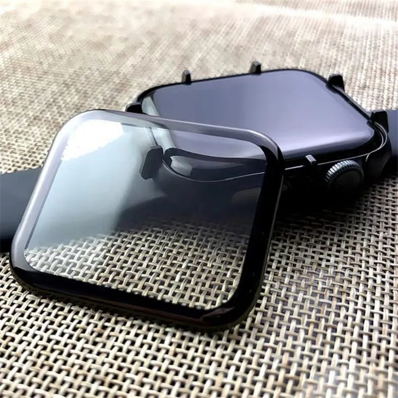 Filmy zakrzywione 3D dla iWatch 8 7 6 SE 5 4 3 PMMA Pełna okładka Elastyczna ochronę 49 41 45 38 40 42 44 mm Huawei Samsung Xiaomi Watch Protector