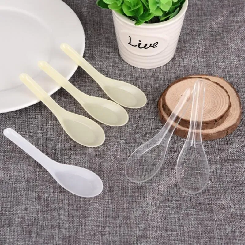 Wholesale Asian Soup Spoons Saimin Ramen Plastic Spoon Outdoor