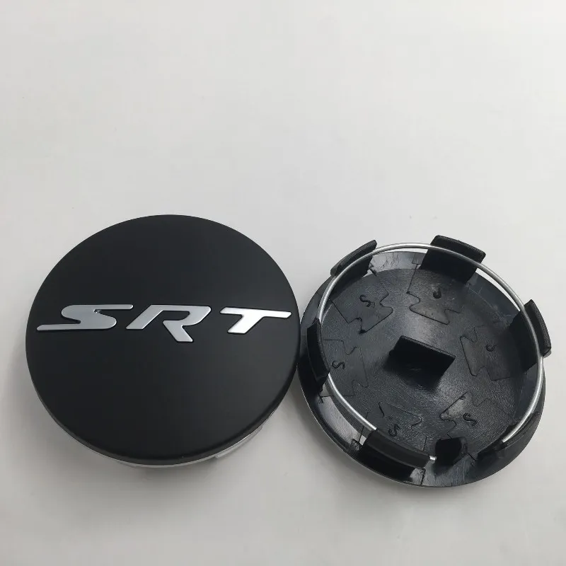 63mm Car Wheel Hub Center Caps per Dodge SRT Logo Caliber Challenger Journey Caravan Durango Nitro Car Wheel Caps Accessori