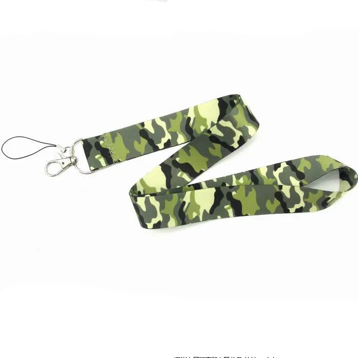 Cartoon Hot Leopard Flame Camouflage Neck Lanyard Cell Phone PDA Key ID Holder Long Strap Wholesale