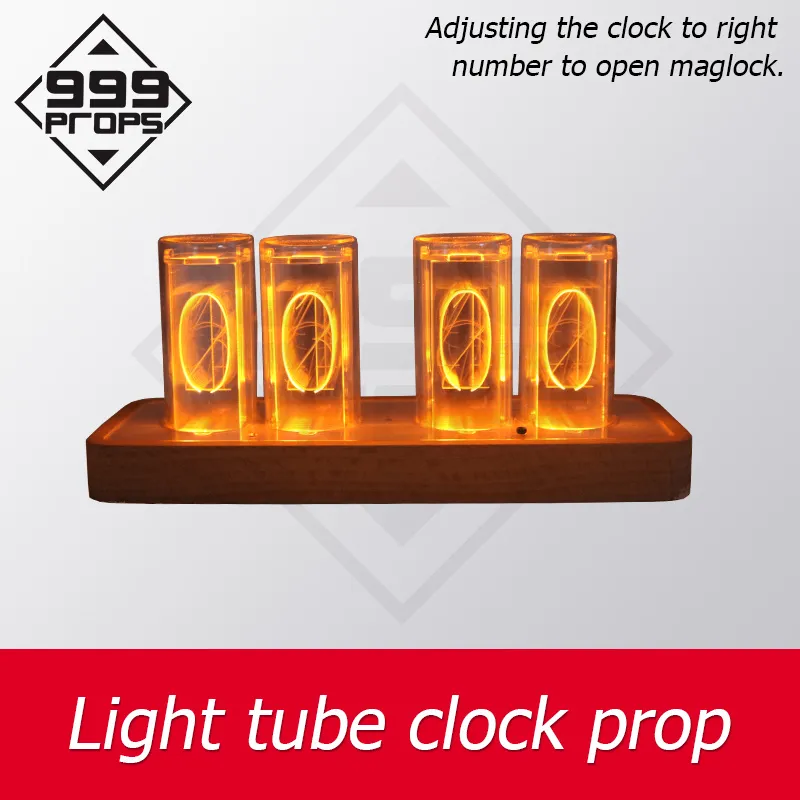 Системы тревоги Escape Room Prop Light Tube Clock Регулировка на правильный номер Открыть Game Game