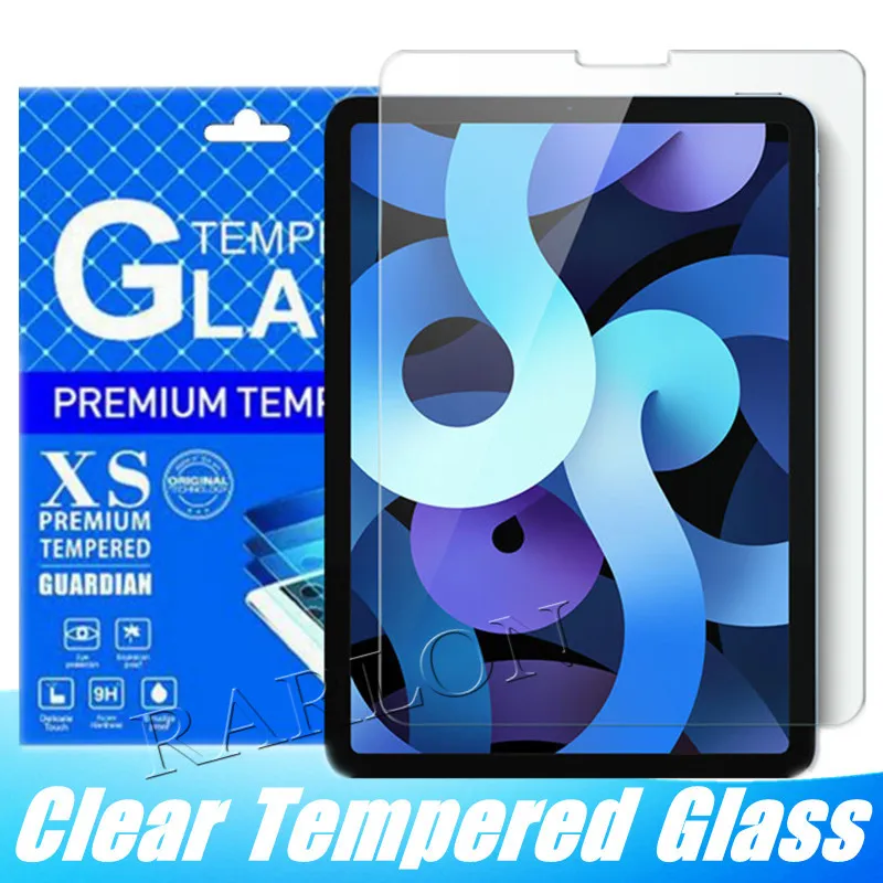 9H Tablet Tempered Glass Clear Screen Protector Film For IPad 10 10.9 11 inch 2022 10.2inch Air 6 Pro 9.7 Pro 12.9 Mini 6 8.3inch 5 3 2 With Paper Retail Package