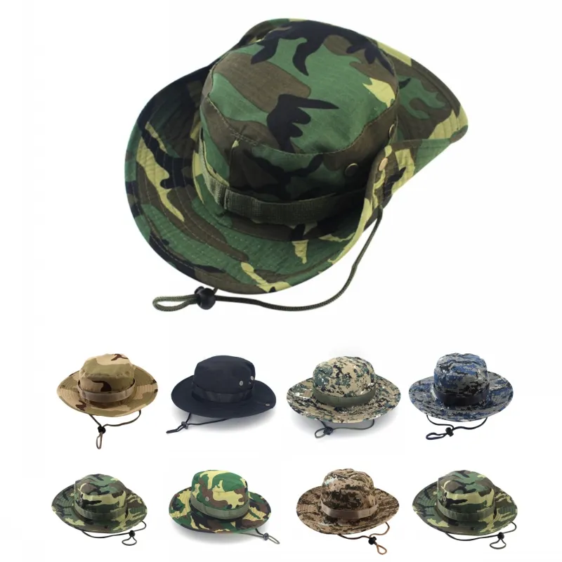 Cappello Da Pescatore Di Design Camouflage Jungle Berretto