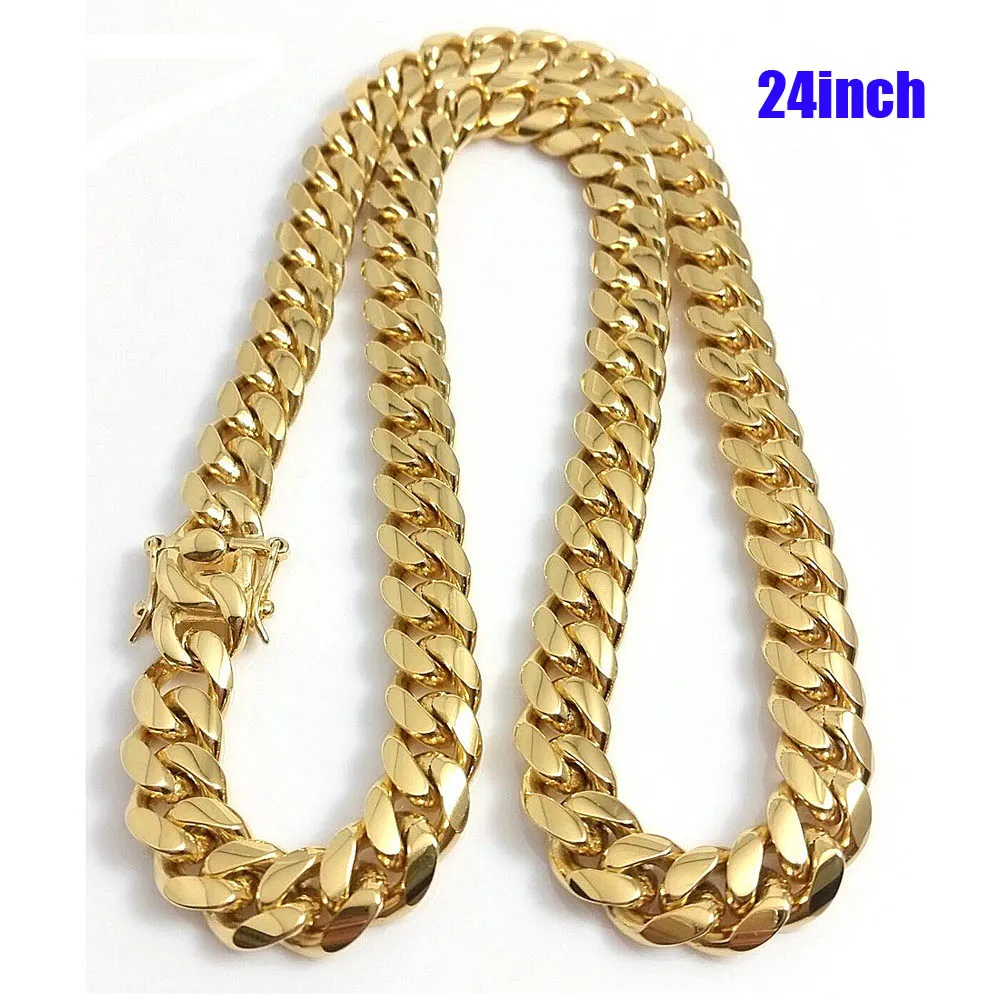 30 inch gold cuban link chain discount