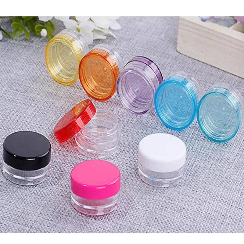 Wax Container Food Grade Plastic Doos 3G / 5G Ronde Bodem Crème Doos Kleine Sample Fles Cosmetische Verpakkingsdoos Fles Botella de Caja