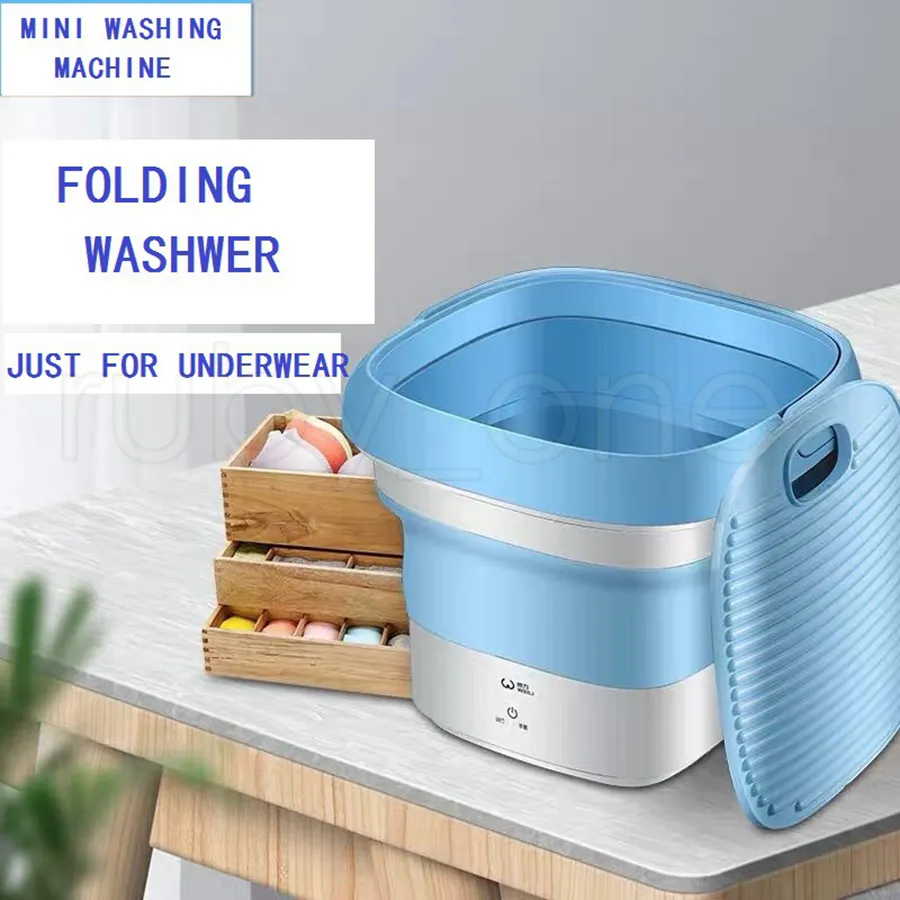 Mini Składana Podkładka Przenośna pralka Podróżna PP Outdoor Travel Camping Bielizna Cleaner Machine 2styles Sea Shiping Rra3594