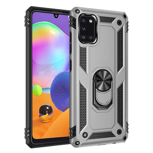 Samsung Galaxy A11 A21 A31 A41 A51 A71 M11 A30 M21 M31 M30S M31S M51 A10E A20E A20E CASE MAGENTIC RING HOLD5307498のアーマースタンド電話ケースケース