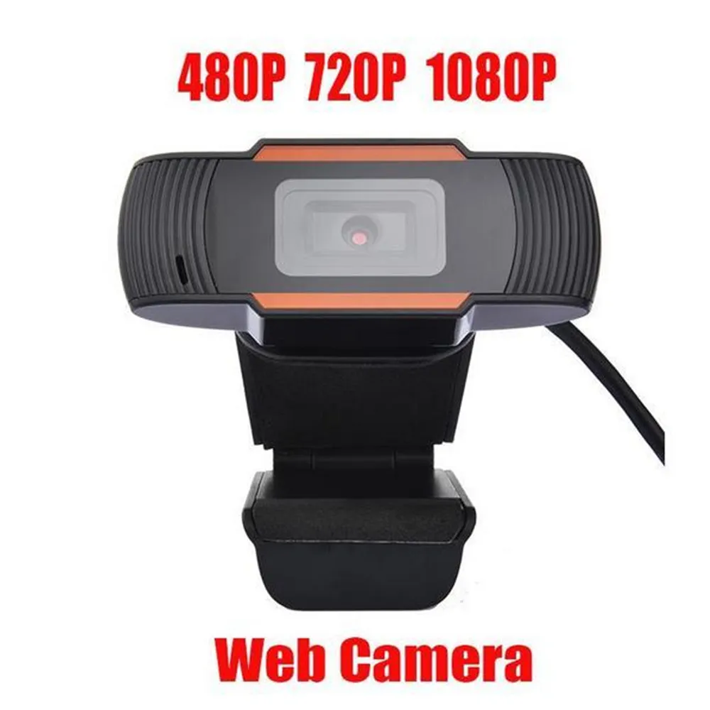 2020 Rotatable HD Webcam PC Mini USB 2.0 Web Camera Video Recording High Definition med 1080p / 720p / 480p True Färgbilder